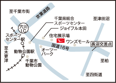 千葉天台店マップ